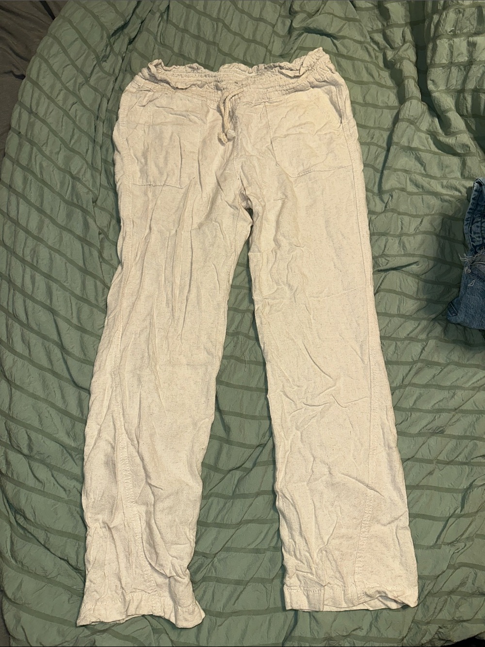 Angel Kiss Cream Straight Leg Pants